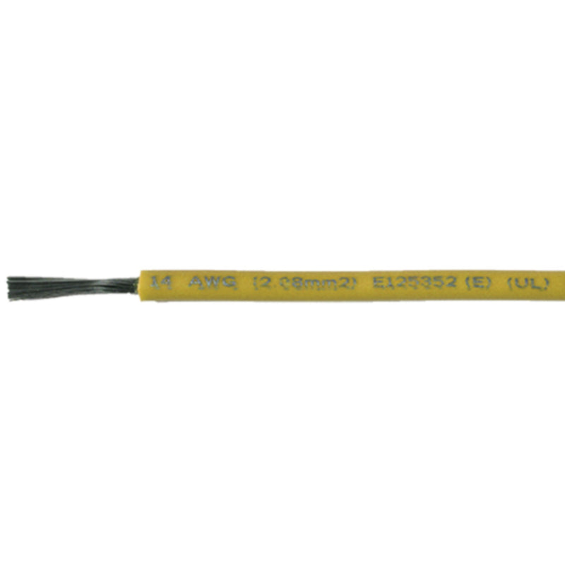 Cobra Wire A1014T04100FT Primary Tinned Copper Wire, 14 AWG, 100', Yellow