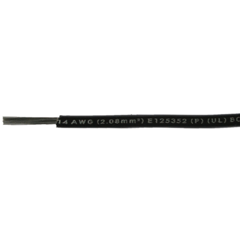 Cobra Wire A1014T07500FT Primary Tinned Copper Wire, 14 AWG, 500', Black