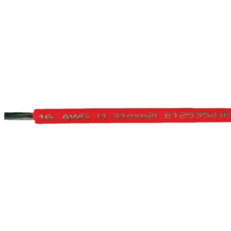 Cobra Wire A1016T01250FT Primary Tinned Copper Wire, 16 AWG, 250', Red