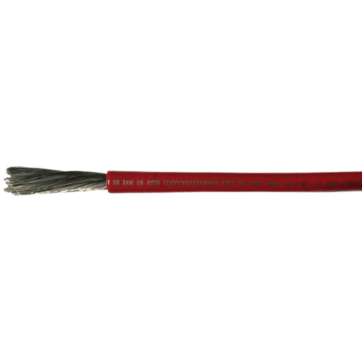 Cobra Wire A2002T01050FT Tinned Copper Battery Cable, 2 AWG, 50', Red