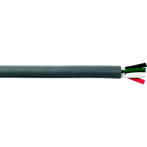 Cobra Wire B6G16T40100FT Tinned Copper Round 4-Conductor Wire, 16/4, 100', Gray