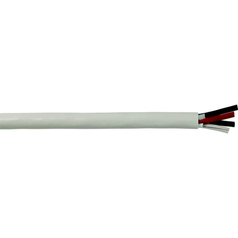 Cobra Wire B6W10T30100FT Tinned Copper Round Triplex Wire, 10/3, 100', White