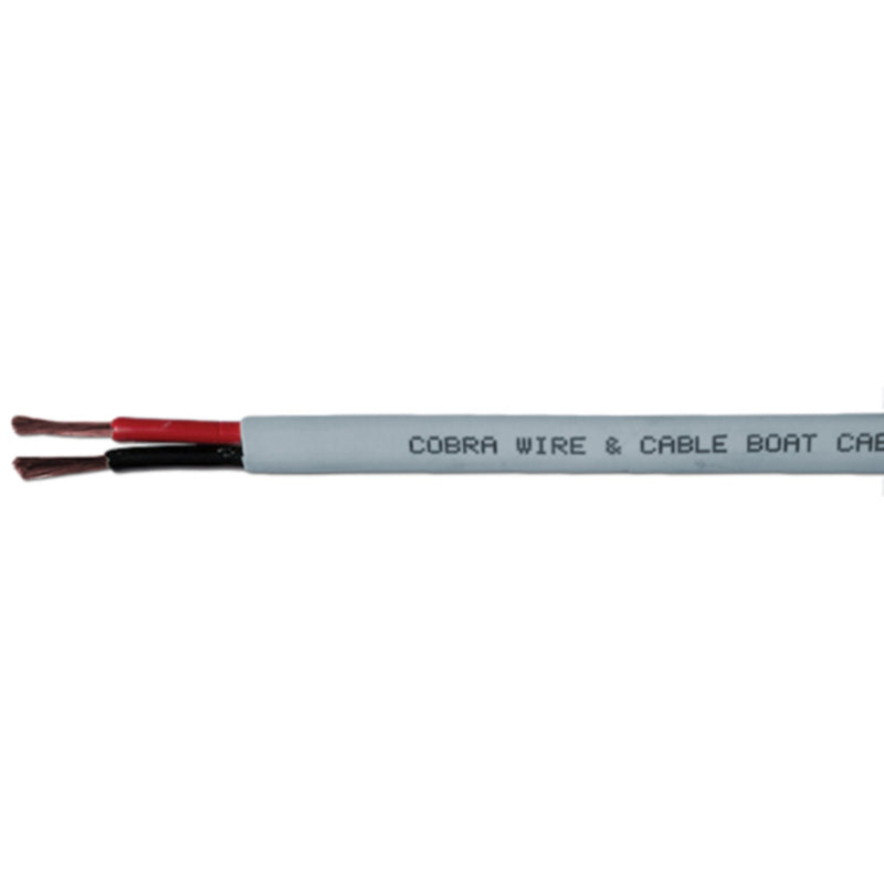 Cobra Wire B7G10B21100FT Bare Copper Duplex Wire, 10/2, 100', Gray