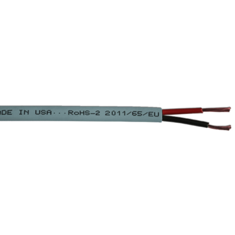 Cobra Wire B7G14B21100FT Bare Copper Duplex Wire, 14/2, 100', Gray