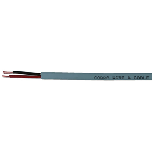Cobra Wire B7G16B21100FT Bare Copper Duplex Wire, 16/2, 100', Gray