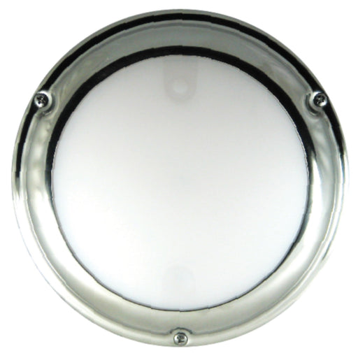 Lumitec Touch Dome, Stainless Steel Bezel, White/Blue, Dimming