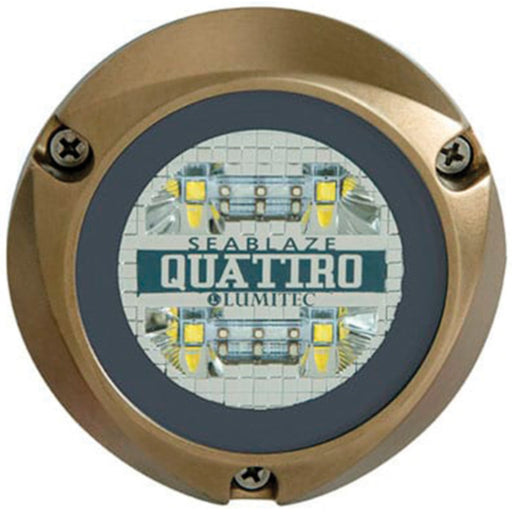 Lumitec Seablaze Quattro Underwater Light, Dual Color White/Blue, Cross Fade
