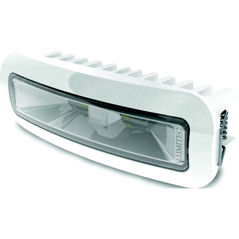 Lumitec 101721 Capri3 Flush Mount LED Flood Light, White Housing, White/Blue LEDs