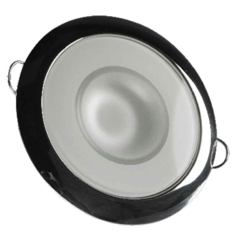 Lumitec 113113 Mirage Flush Mount Down Light w/Polished Bezel & White LEDs