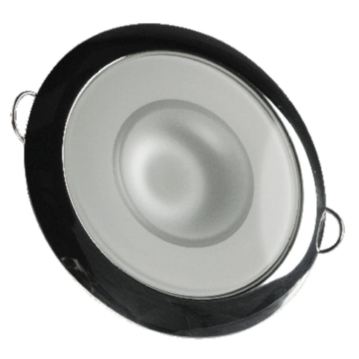 Lumitec 113119 Mirage Flush Mount Down Light w/Polished Bezel & Warm White LEDs