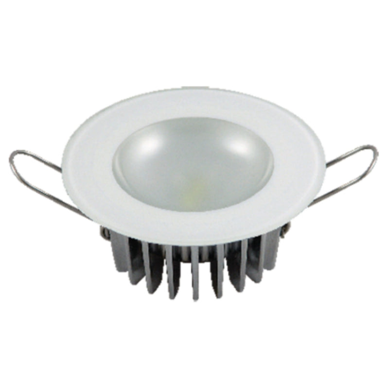 Lumitec 113190 Mirage Flush Mount Down Light w/Glass Bezel & Non-Dimming White/Blue/Red/Purple LEDs