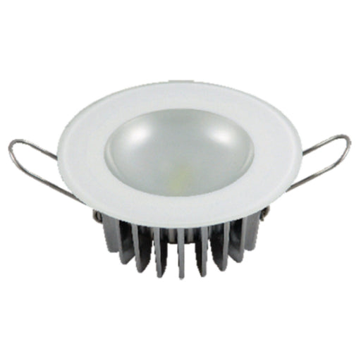 Lumitec 113190 Mirage Flush Mount Down Light w/Glass Bezel & Non-Dimming White/Blue/Red/Purple LEDs
