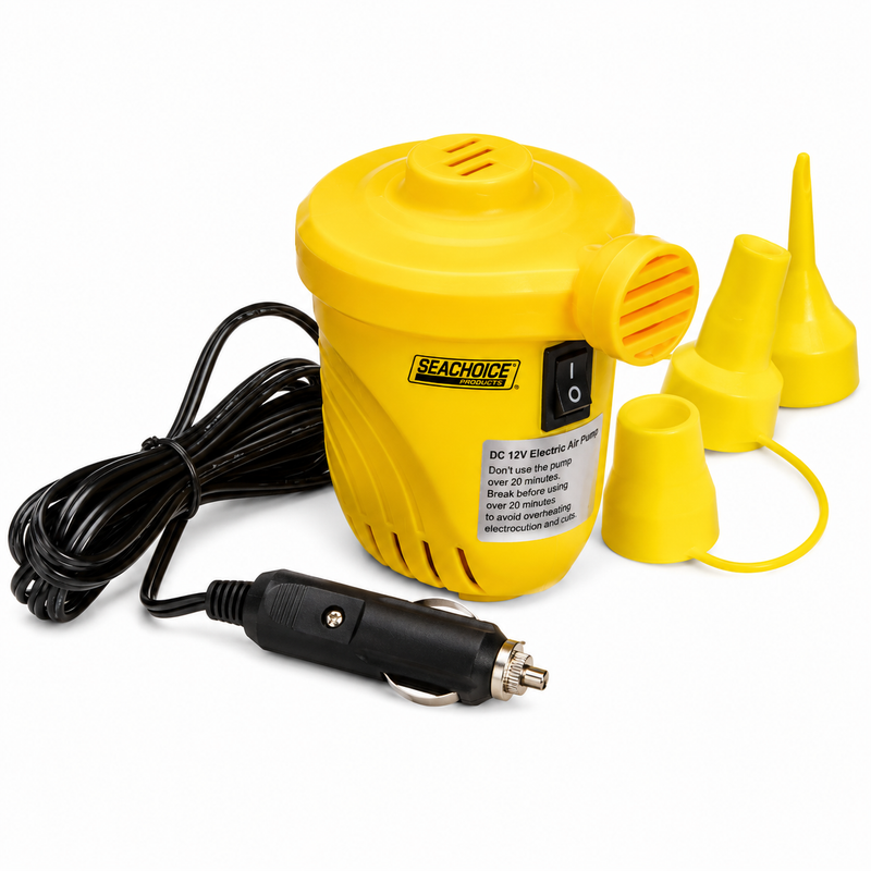 Seachoice 86984 12V Electric Air Pump, For Boating and General Inflatables, 10 Ft. Power Cord