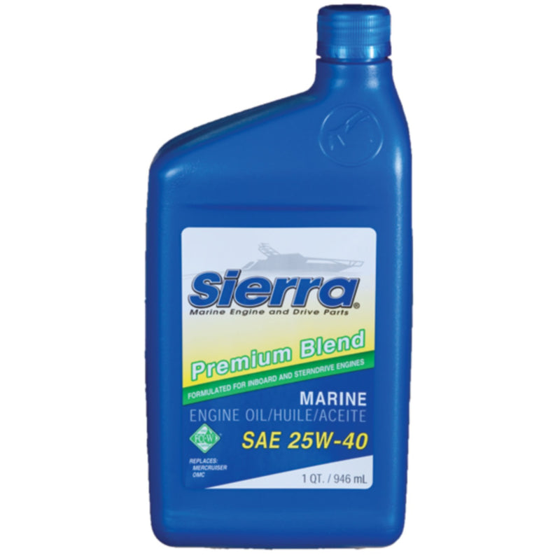 Sierra 94004 Oil-25W40 FCW I/O-I/B, 5 Qt.
