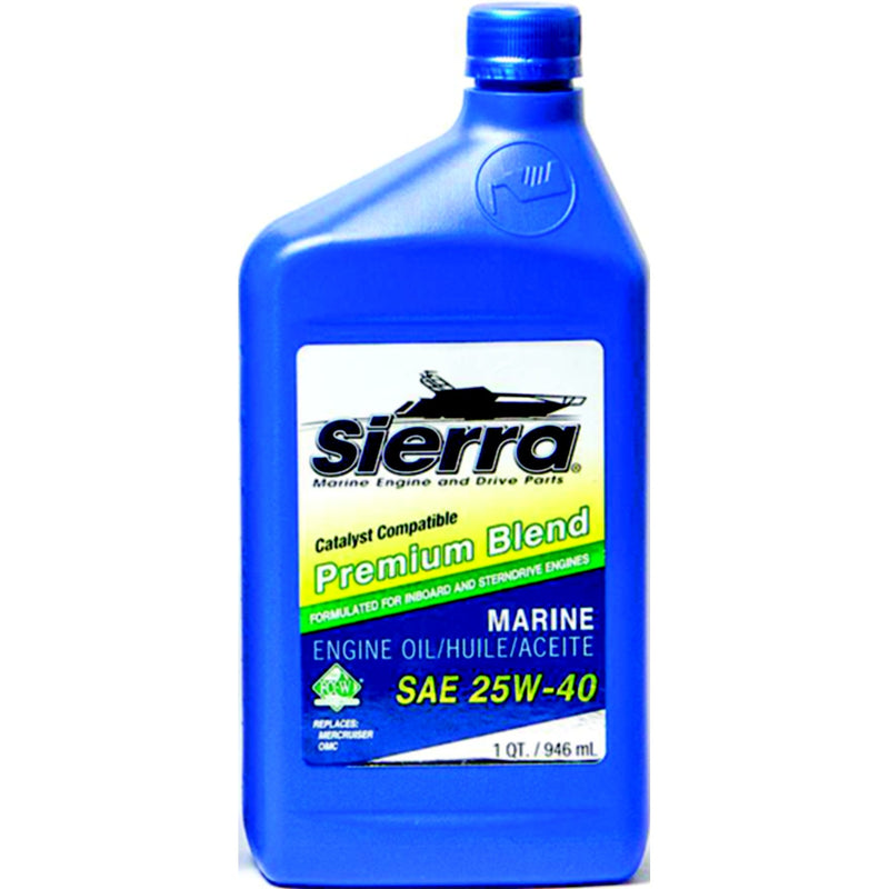 Sierra 9400CAT2 4-Cycle Stern Drive Engine Oil, 25W40 FCW, Qt.