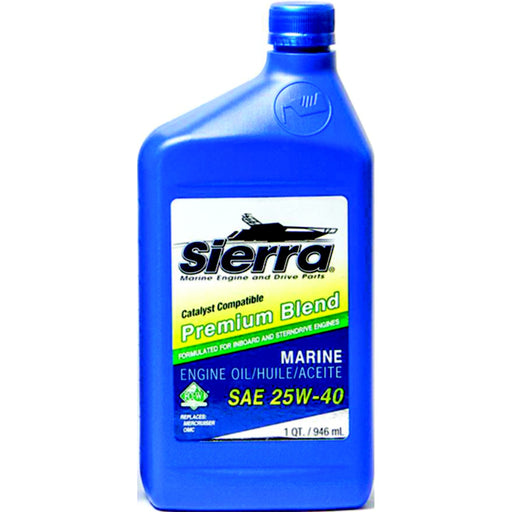 Sierra 9400CAT2 4-Cycle Stern Drive Engine Oil, 25W40 FCW, Qt.