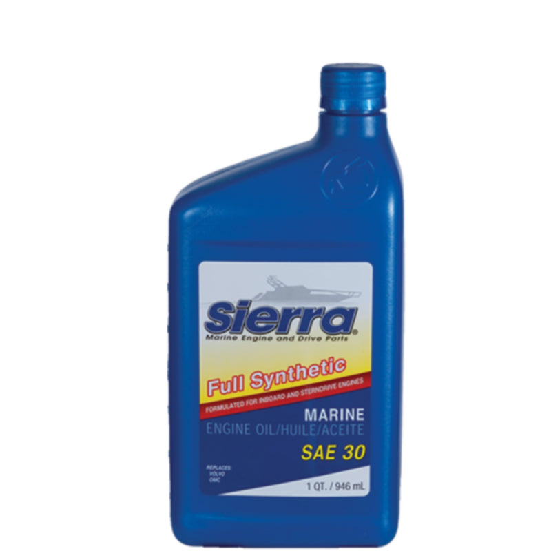 Sierra 94104 30 Wt. Full Synthetic 4-Cycle Marine Engine Oil, 5 Qt.