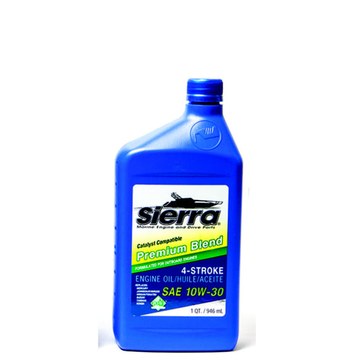 Sierra 9420CAT7 4-Stroke Mineral Forumulation Marine Outboard Engine Oil, 10W-30, 55 Gal Drum