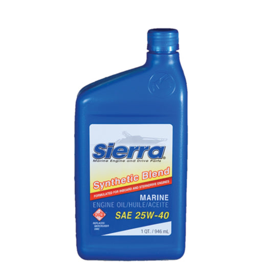 Sierra 1894402 25W40 FCW Synthetic Blend I/O Oil, Qt.