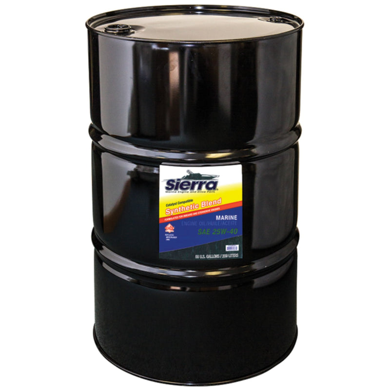 Sierra 9440CAT7 Synthetic Blend 4-Cycle Inboard-Sterndrive Engine Oil, 25W40 FCW, 55 Gal. Drum