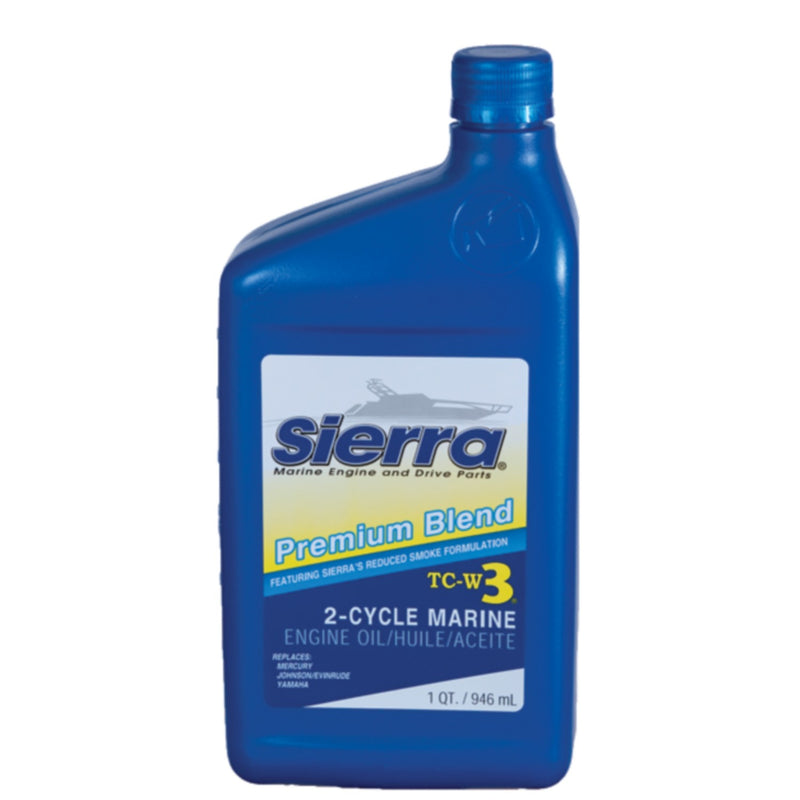 Sierra 1895001 Blue Premium TC-W3 2 Cycle Engine Oil, Pt.