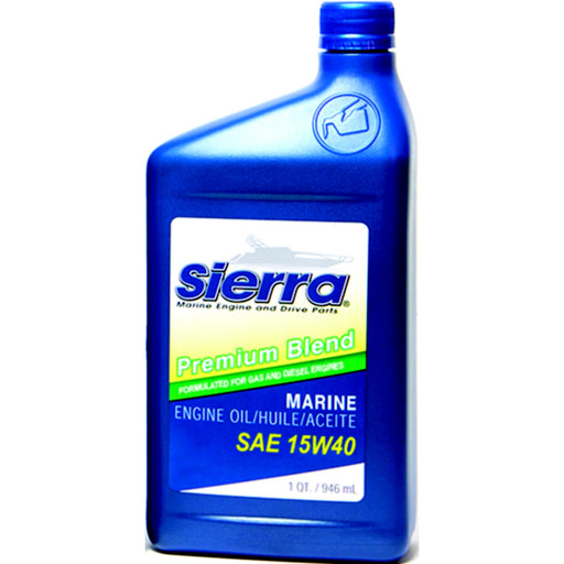 Sierra 95544 Premium Blend Heavy Duty Engine Oil 15W-40, 5 Qt., 4/case
