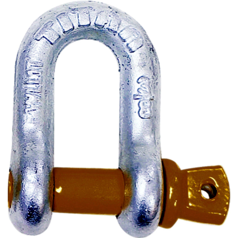 Hot Galvanized D Shackle, 1/4"