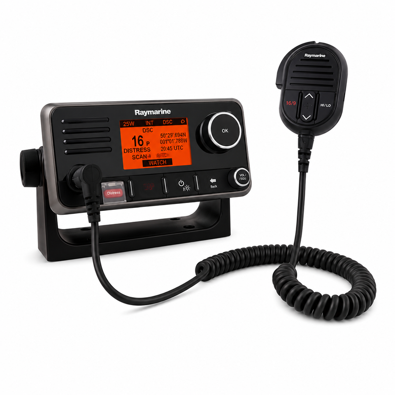 Raymarine Ray63 Fixed-Mount VHF Radio with Built-In GPS and DSC