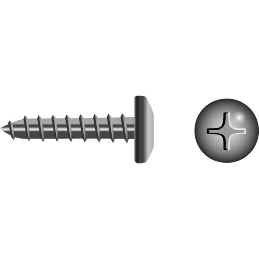 Seachoice 59586 Stainless Steel Phillips Tapping Screw - Pan Head