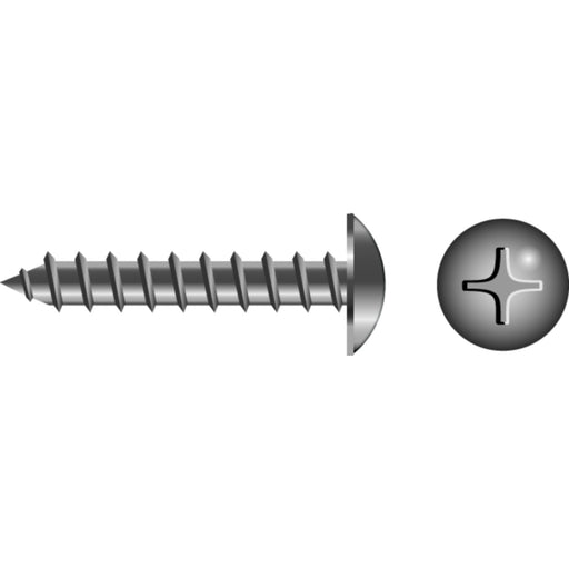 Phillips Tapping Screw - Truss Head #8 x 1"