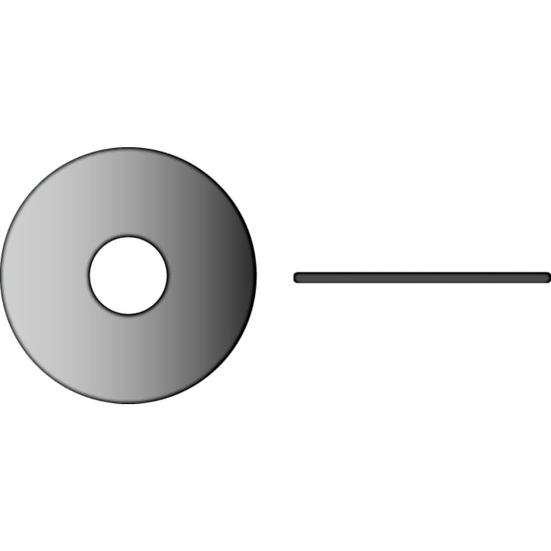 Stainless Fender Washer 3/8", .078" Thick, OD 1-1/2"