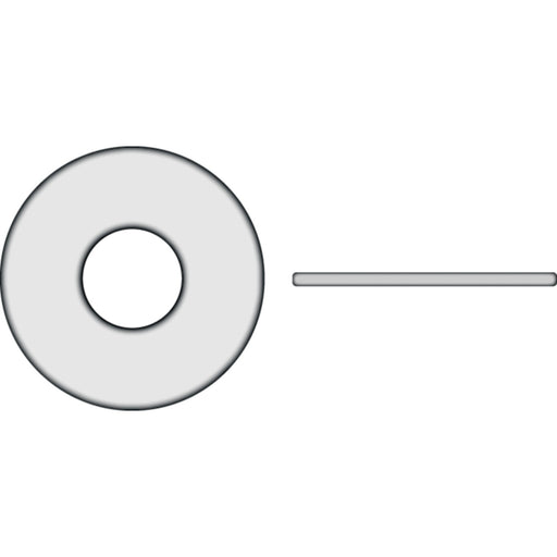 Nylon Flat Washer 3/8", 0.62" Thick, OD 1"