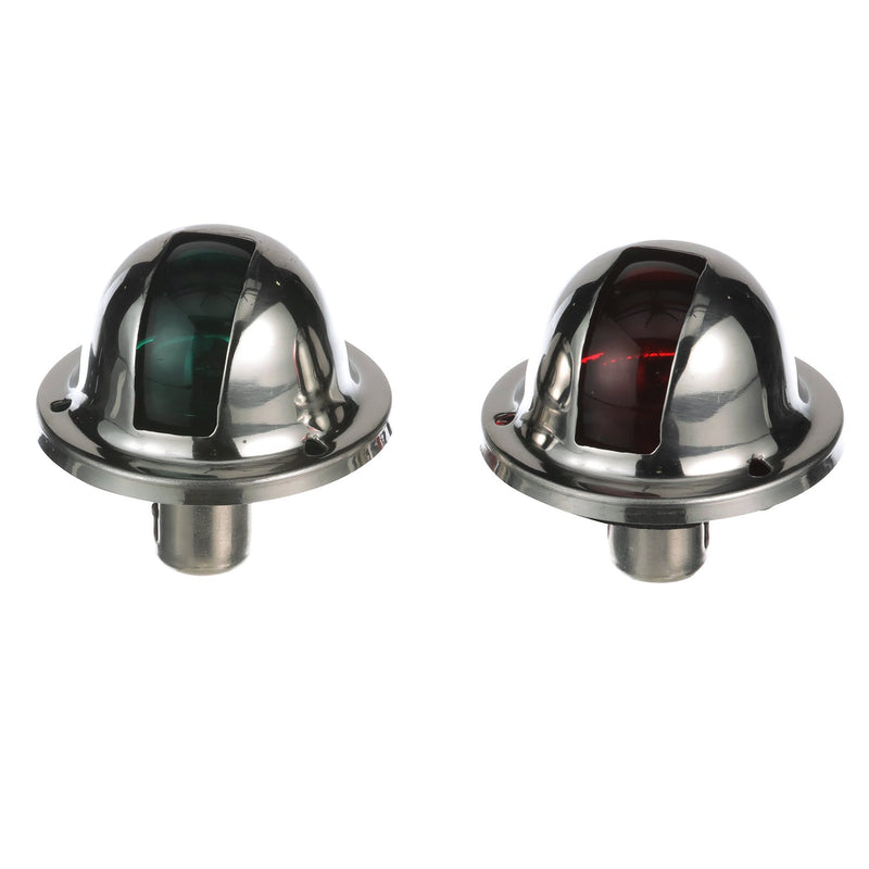 Seachoice Stainless Steel Port and Starboard Side Light, 1 Nautical Mile Visibility for Sail or Powerboats Under 39 Feet
