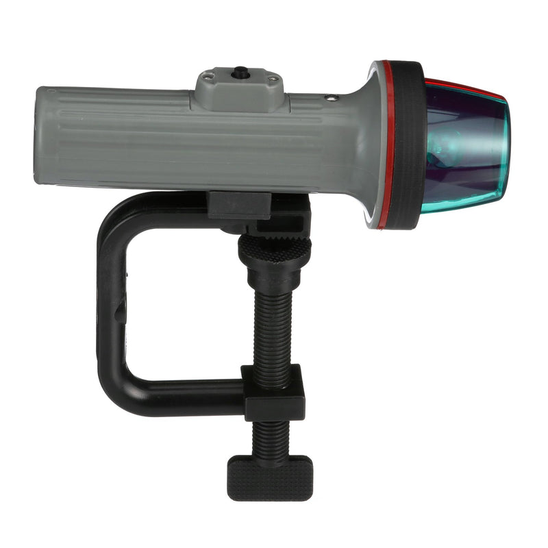 Seachoice Bi-Color Portable Battery-Operated Boat Navigation Bow Light, Horizontal Clamp Mount