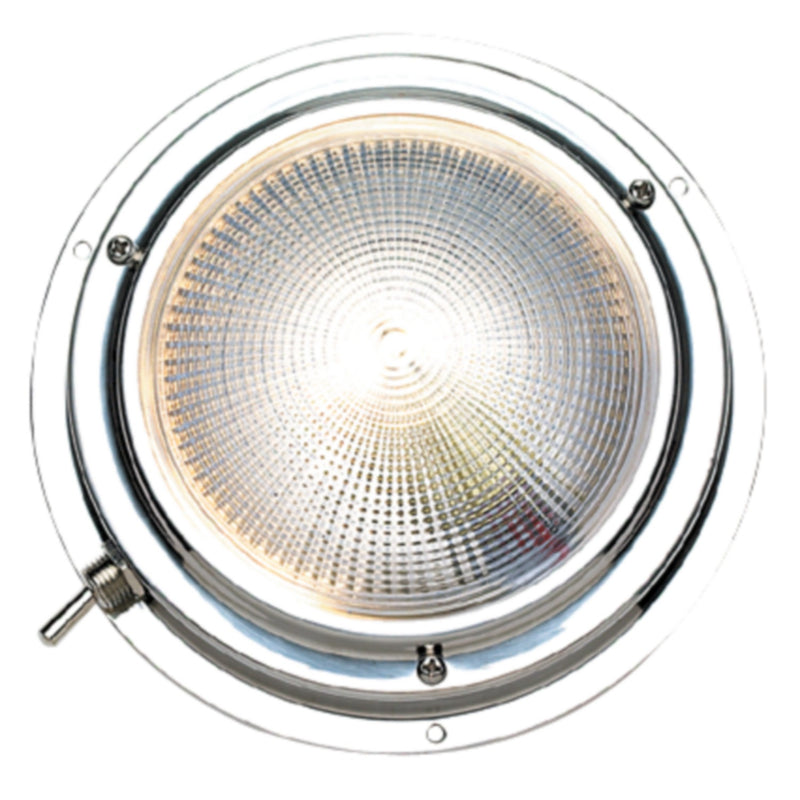 Seachoice Polished Stainless Steel Bright White Dome Light