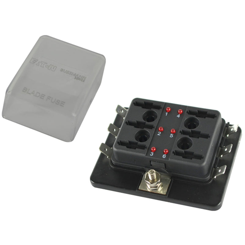 Seachoice 11274 6-Gang Indicating ATC Fuse Panel