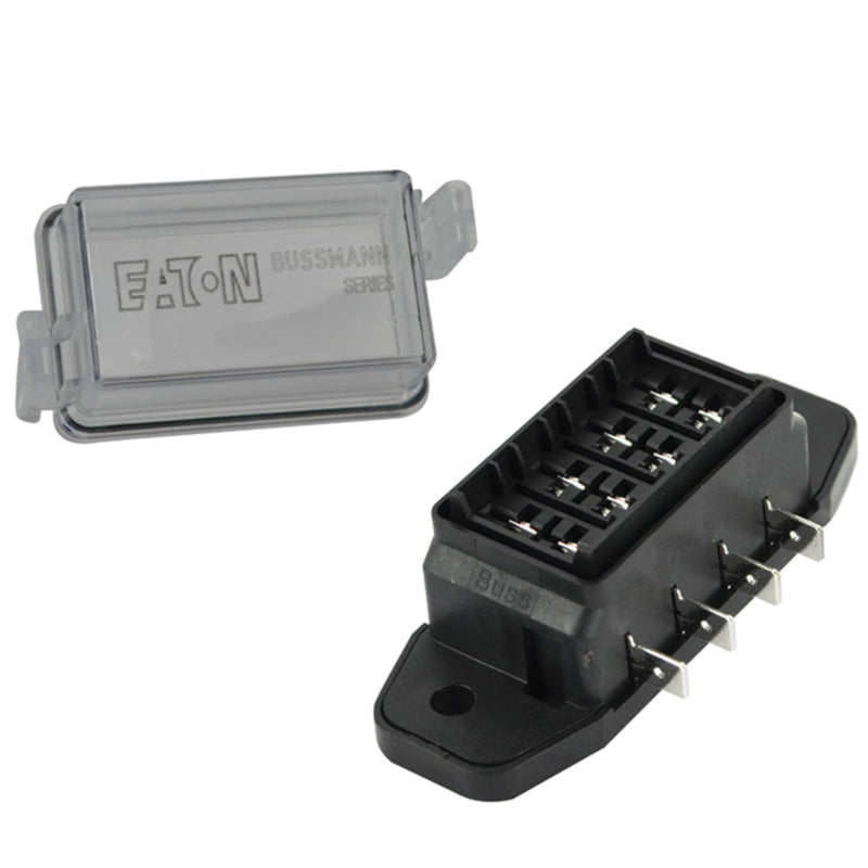 Seachoice 11276 Splash Proof ATC Fuse Block, 4 Terminal