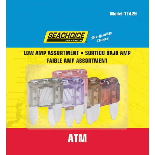 Seachoice Low Amp ATM Glass Fuse Assortment, 5ea