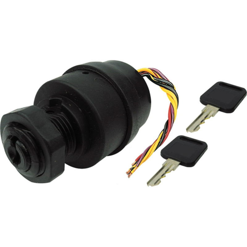 Seachoice 11831 3 Position Magneto Ignition Switch, 6 Wire