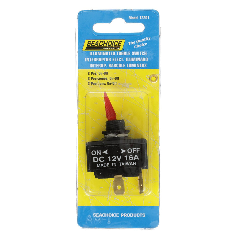 Seachoice 2-Position Illuminated Toggle Switch, On/Off