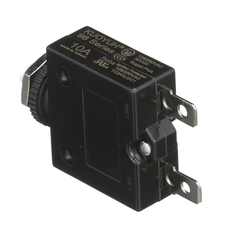 Seachoice Circuit Breaker, Push to Reset, 10 Amp