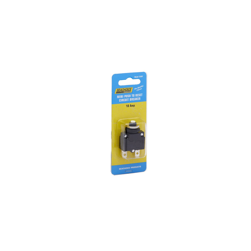Seachoice Mini Push to Reset Circuit Breaker, 10 AMP