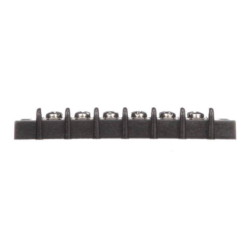 Seachoice 13571 Terminal Block, 6-Gang, Nickel Plated Brass Terminals