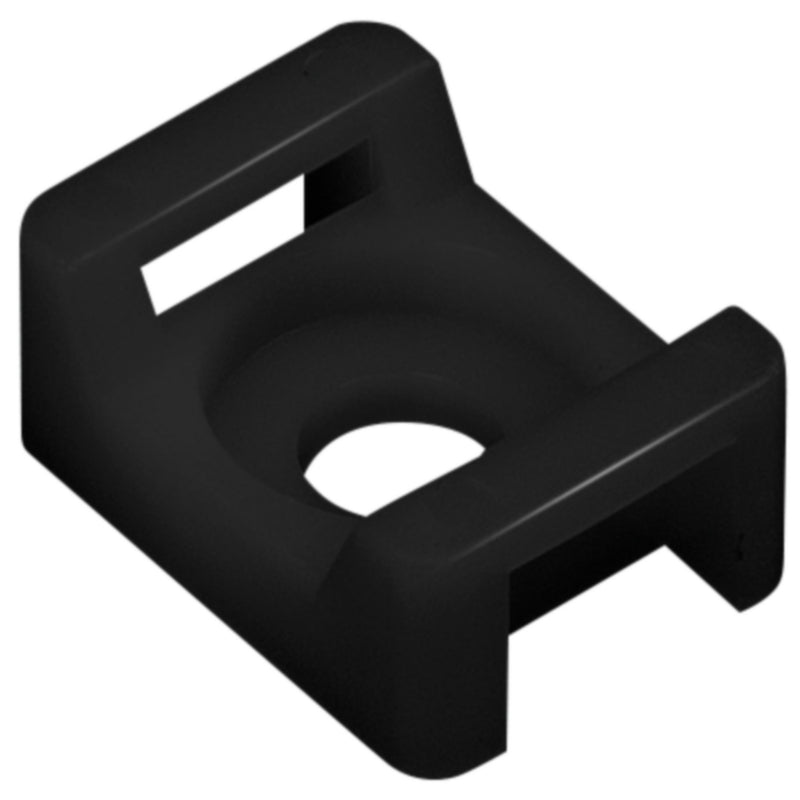 Seachoice 14194 Saddle Mount, Black, #8 Fastener, 10/pk