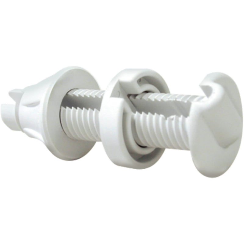 Seachoice 17921 Cable Thru Hull Fitting - White - 1/4" Slot, 1-1/4" Flange