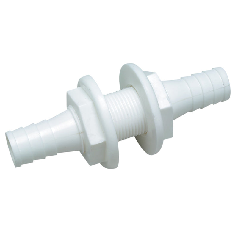 Seachoice Double-Ended 3/4" x 3/4" Thru Hull Connector For Hose