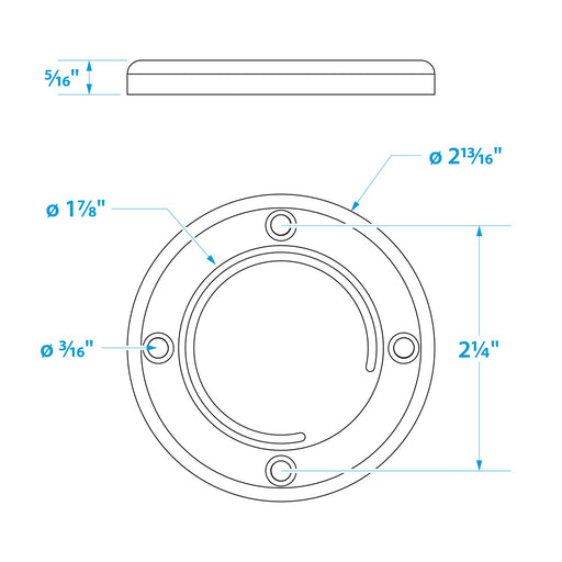 Seachoice Boat Self-Bailing Cockpit Mounted, 2-7/8 In. Scupper Valve Kit