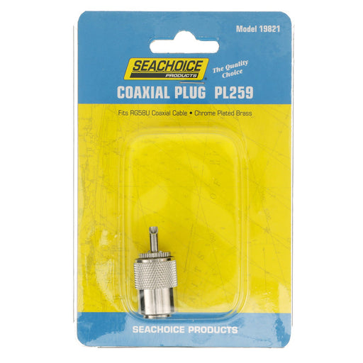 Seachoice PL259 Male Adapter, VHF Cable Antenna Connector