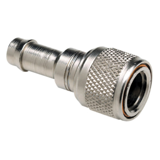 Seachoice Deluxe Fuel Connector For Chrysler/Force, Chrome Plated Brass - Female Hose Fitting 3/8" Barb