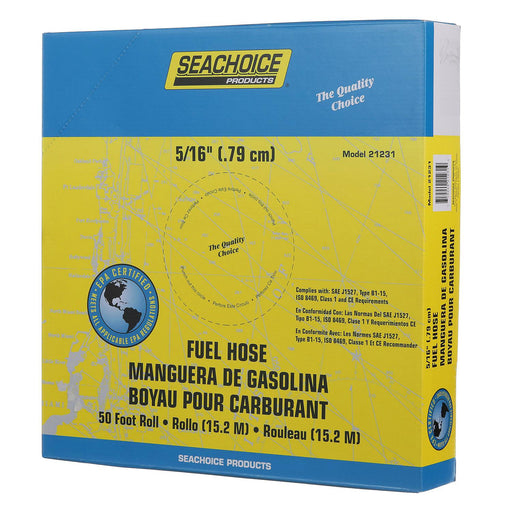Seachoice Fuel Hose EPA Compliant, for Repair and Replacement on Outboard Engines, Type B1-15